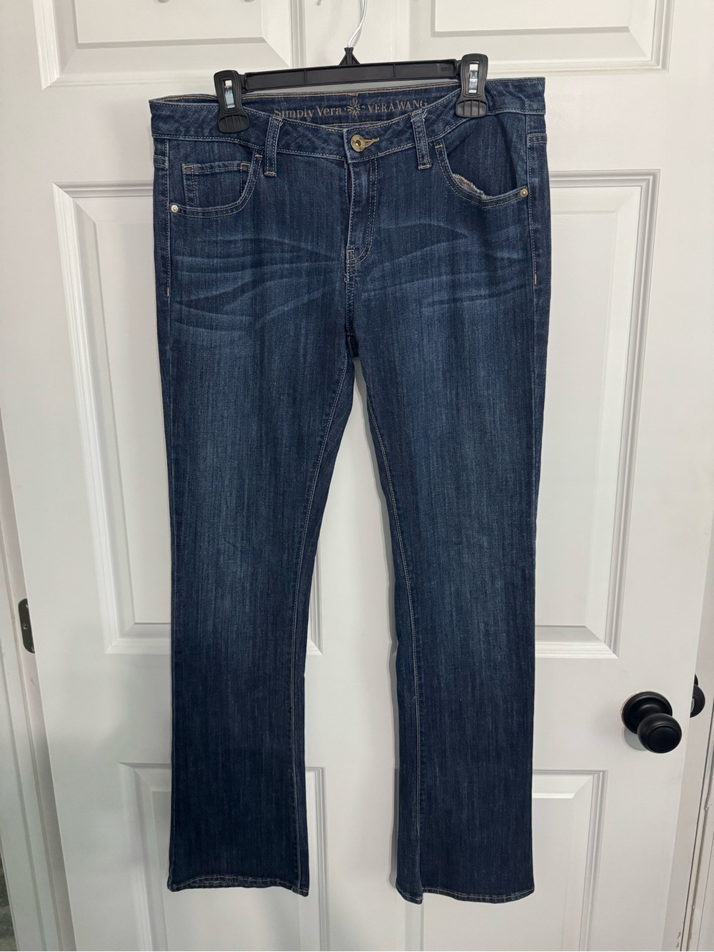 Simply Vera Vera Wang Women’s Dark Blue Boot Cut Jeans